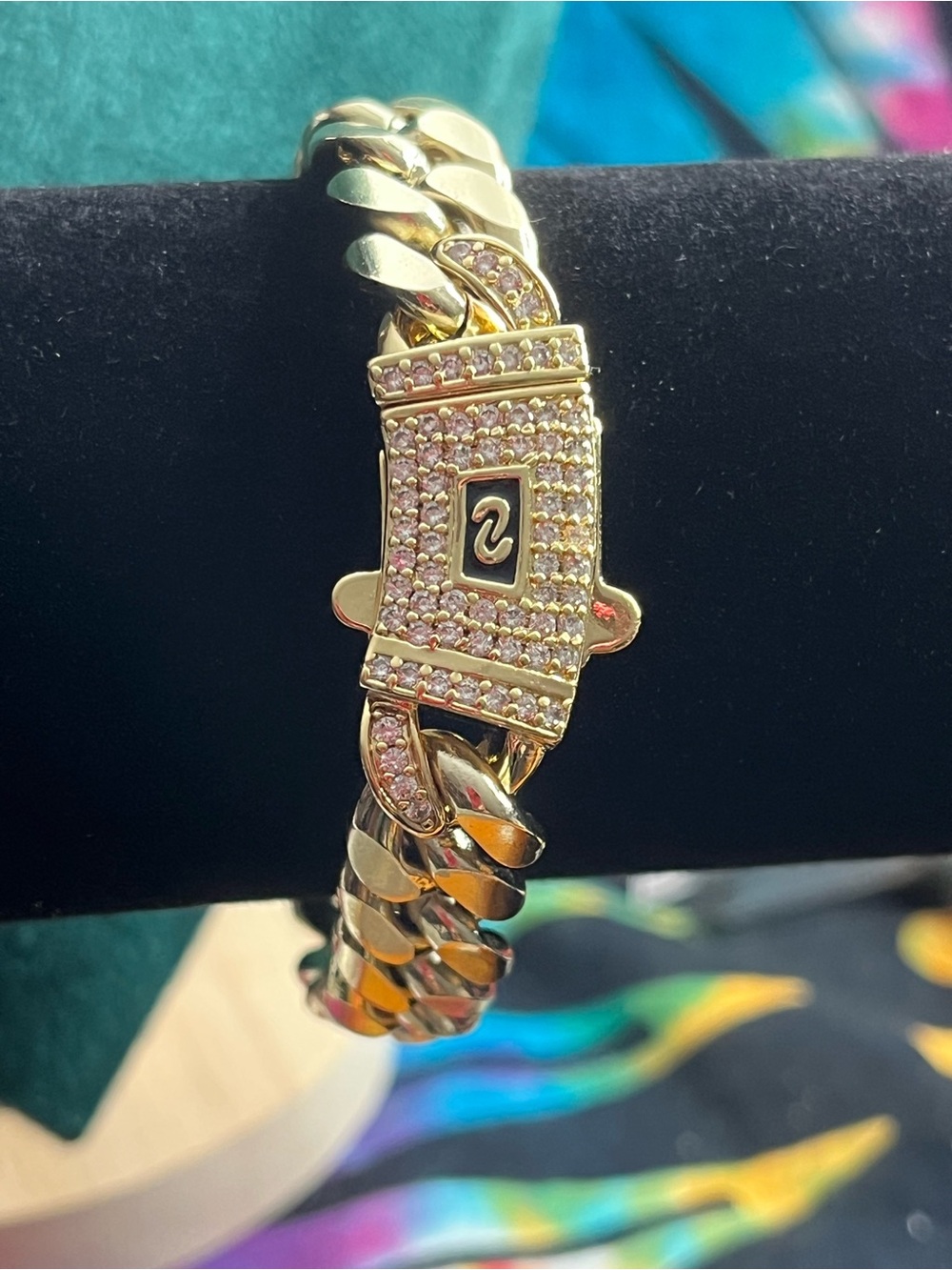 New 14K Gold Plated Stainless Steel 8mm Cuban Link Bracelet – 8”